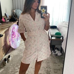 Button Up Collared Dress